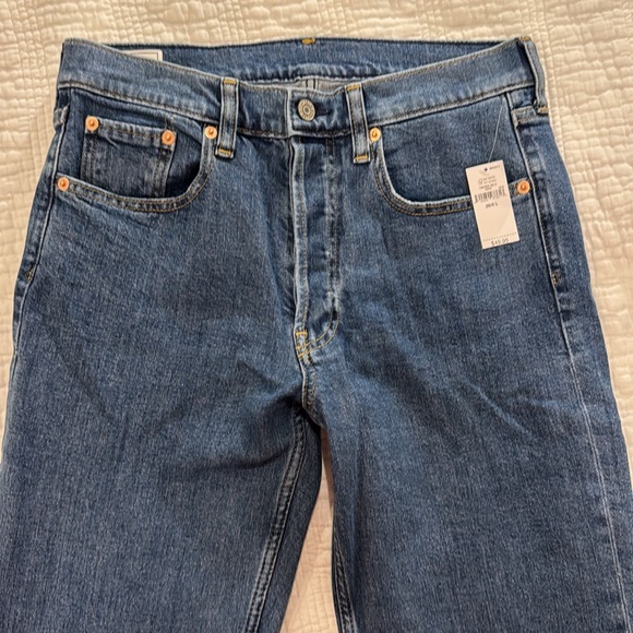 High Rise Straight Leg Jeans Long Inseam - Picture 5 of 12